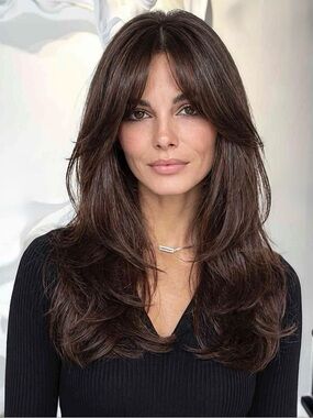 Clip-In Curtain Bangs Quiet Luxury Long Hair Soft Natural Fringe